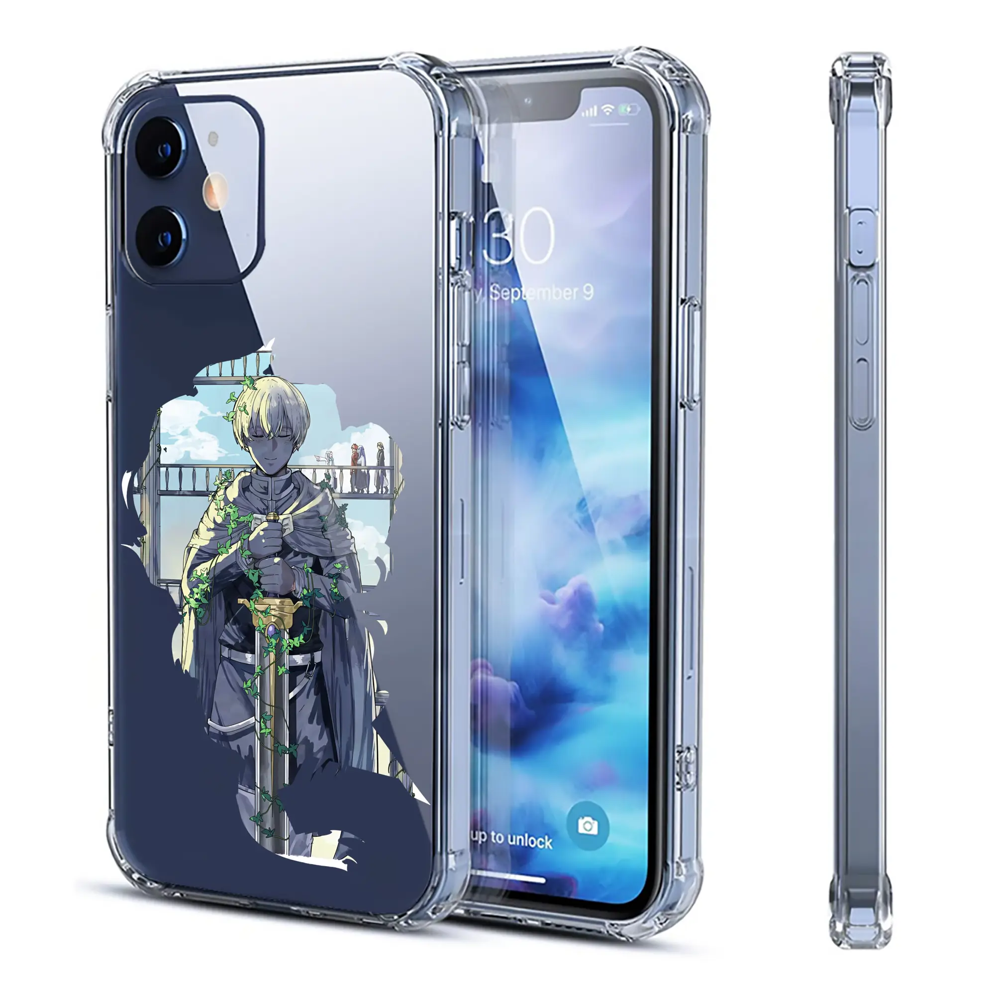 葬送のフリーレン（Frieren） グッズ,ヒンメル（Himmel） - IPhone 12シリーズ対応 ・ 透明スマホケース ・ クリアソフトケース ・ TPU素材 ・ 耐衝撃 ・ 高密着 ・ 防汚 防指紋 ・ 簡単着脱